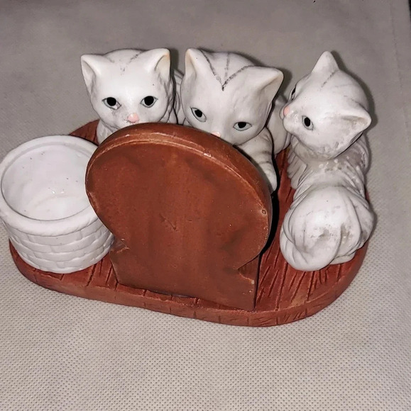 3 Kittens Mirror Votive Tealight Candle Holder - Picture 2 of 4